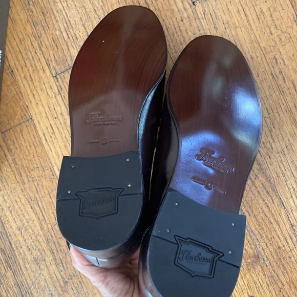 Florsheim Men's Como Dress Loafer Shoes NEW Black Cherry Color 10 - Picture 4 of 8